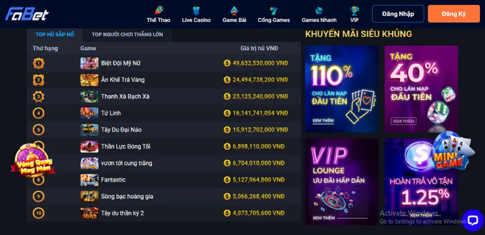 Các trò chơi công bằng và minh bạch tại 77king88 nhà cái